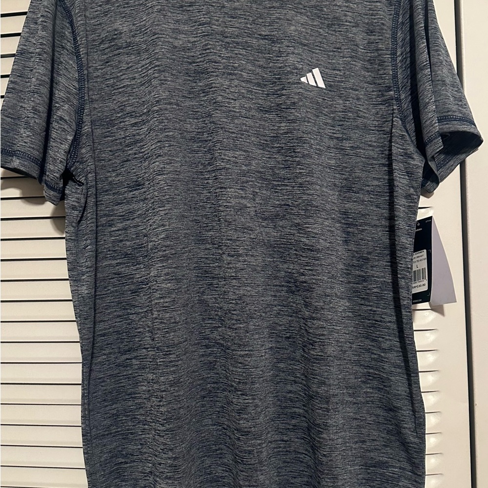 Adidas Men's Heathered Gray Tee